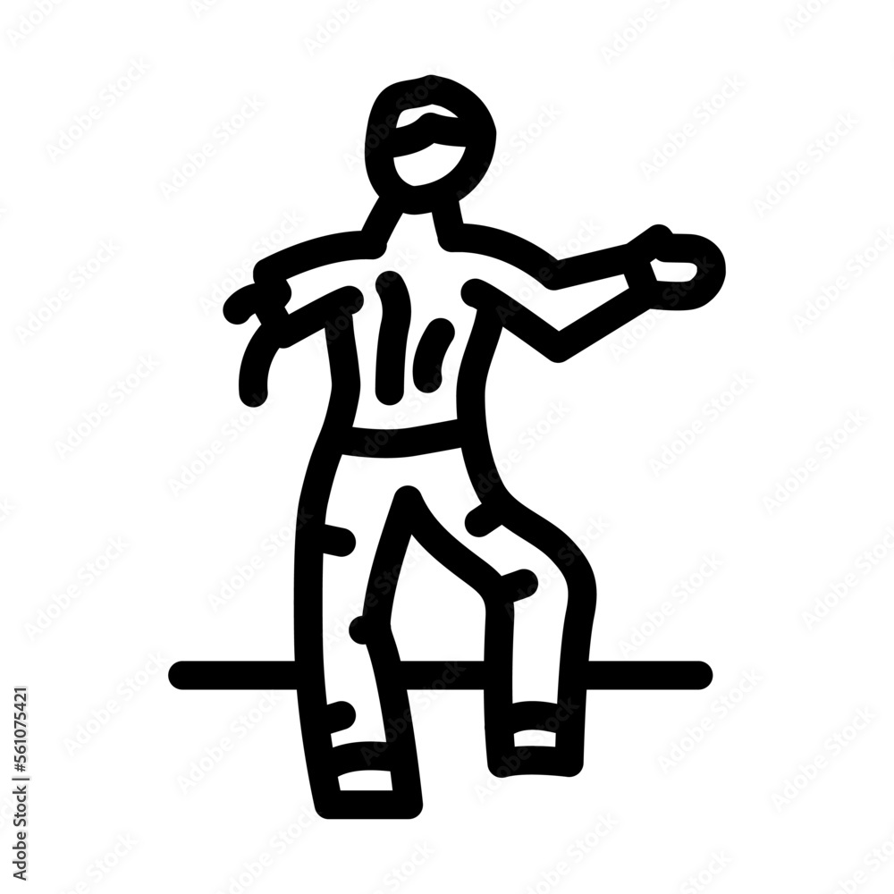 scary zombie line icon vector. scary zombie sign. isolated contour symbol black illustration scary zombie line icon vector. scary zombie sign. isolated contour symbol black illustration