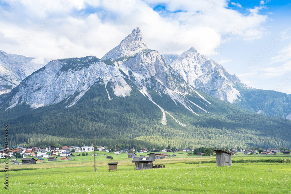 Zugspitze massif in Bavaria, Germany