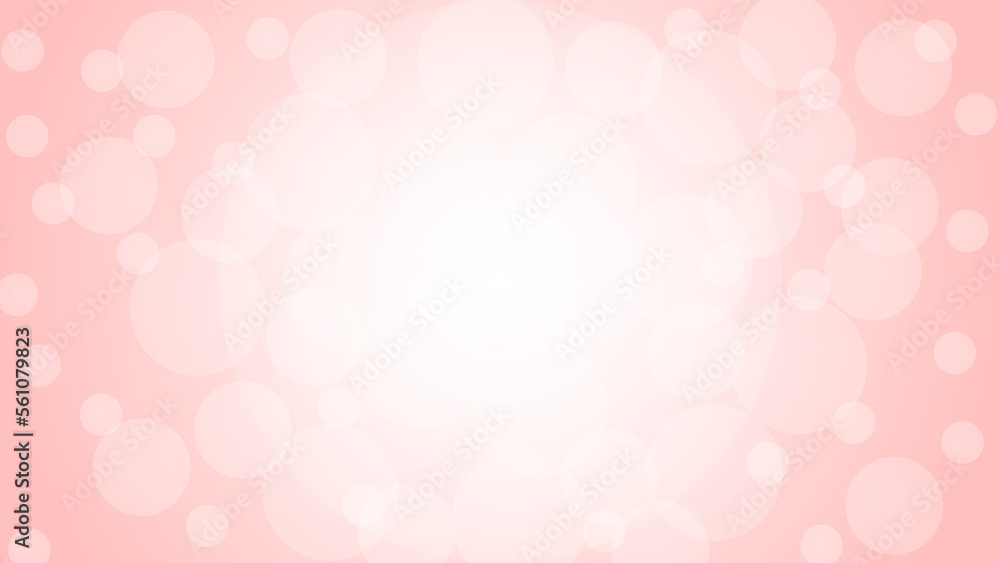 Vector illustration abstract pink bokeh love background