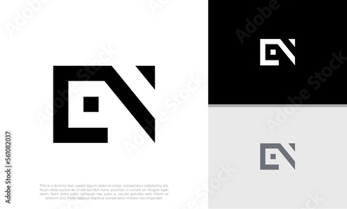 Initials EN logo design. Initial Letter Logo.