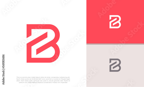 Initials B logo design. Initial Letter Logo.
