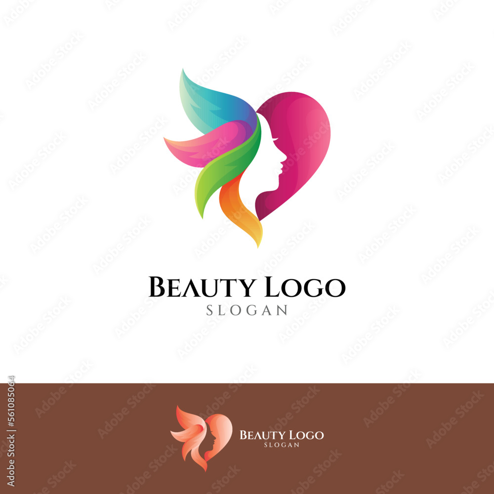 Love beauty logo design Love beauty logo design