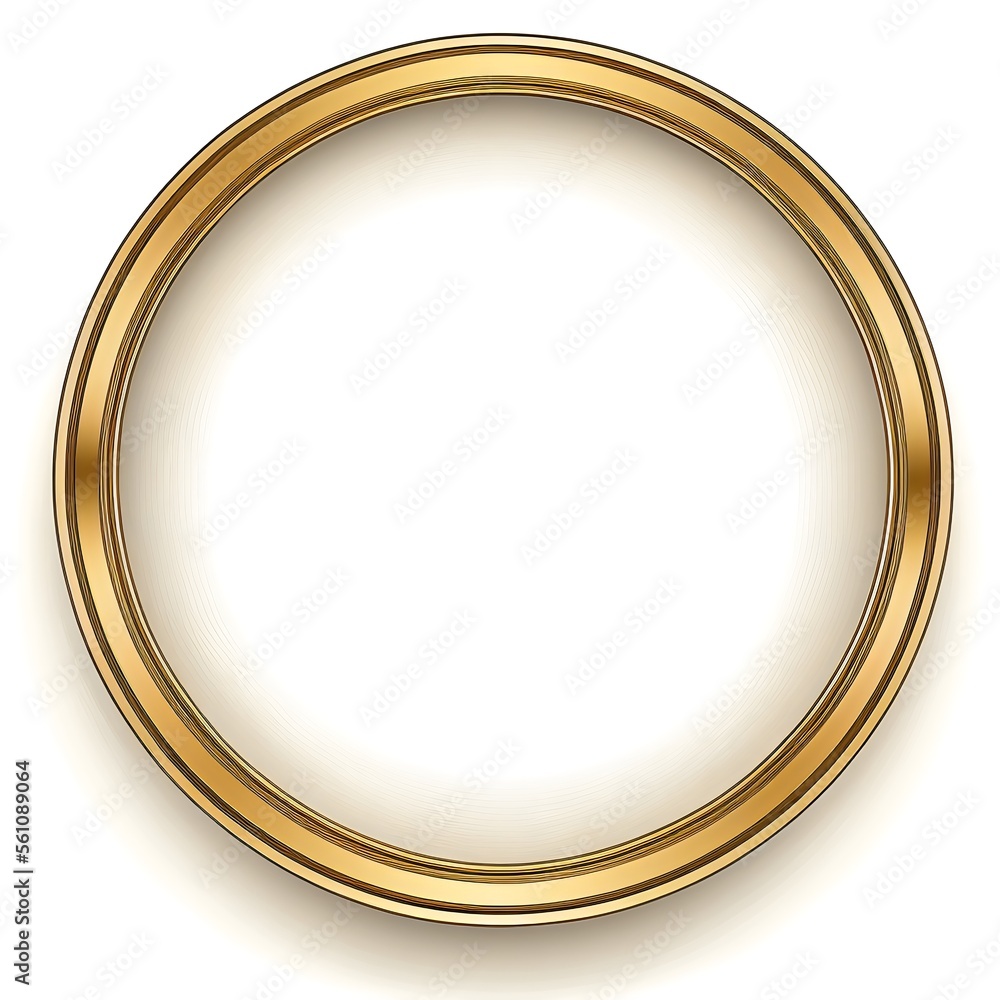 Obraz premium Golden frame created with AI