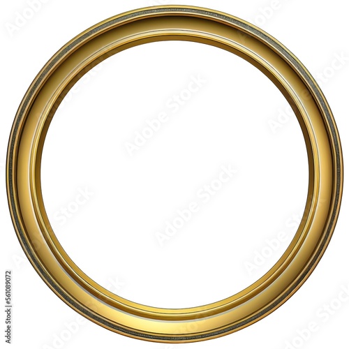 Golden frame created with AI
