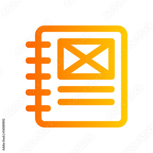 editorial gradient icon