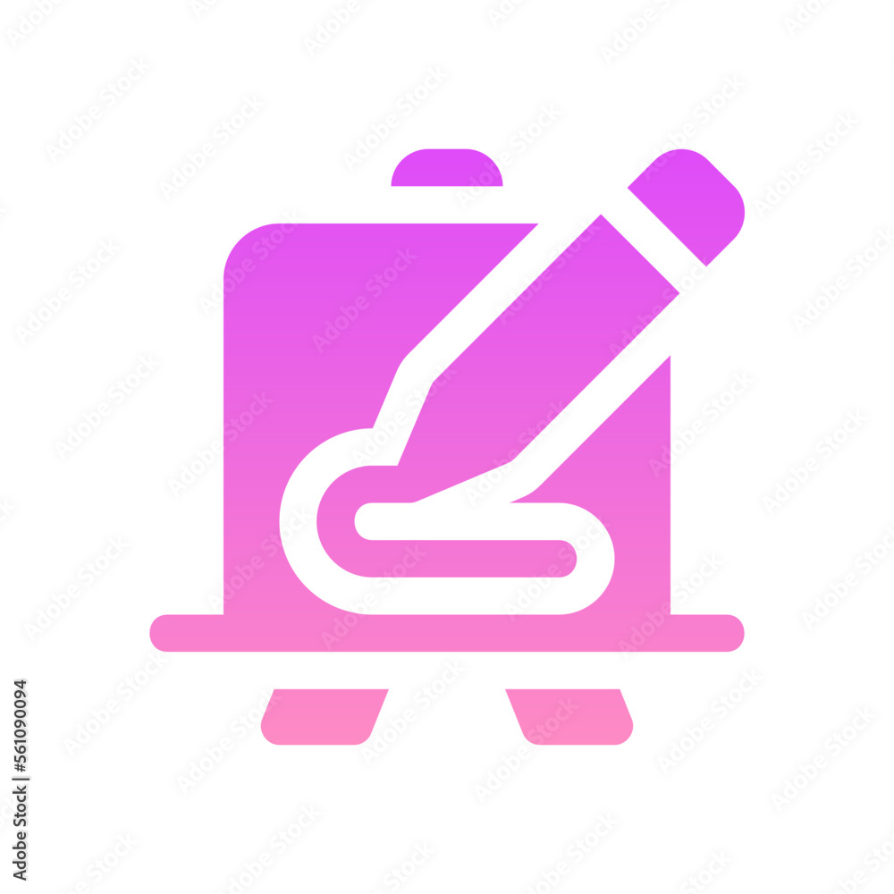 painting flat gradient icon