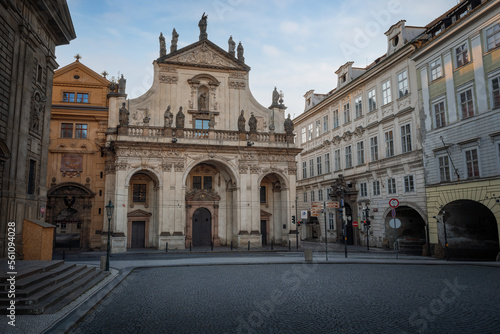 St. Salvator Church at Krizovnicke Square - Prague  Czech Republic