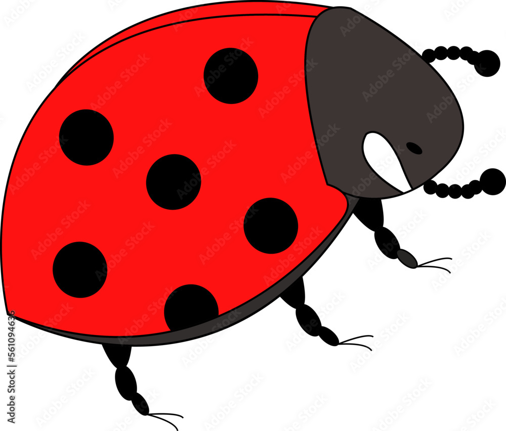 Cute ladybug clip art Stock Vector | Adobe Stock