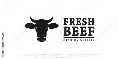 Cow logo design with unique concept Premium Vector part 2