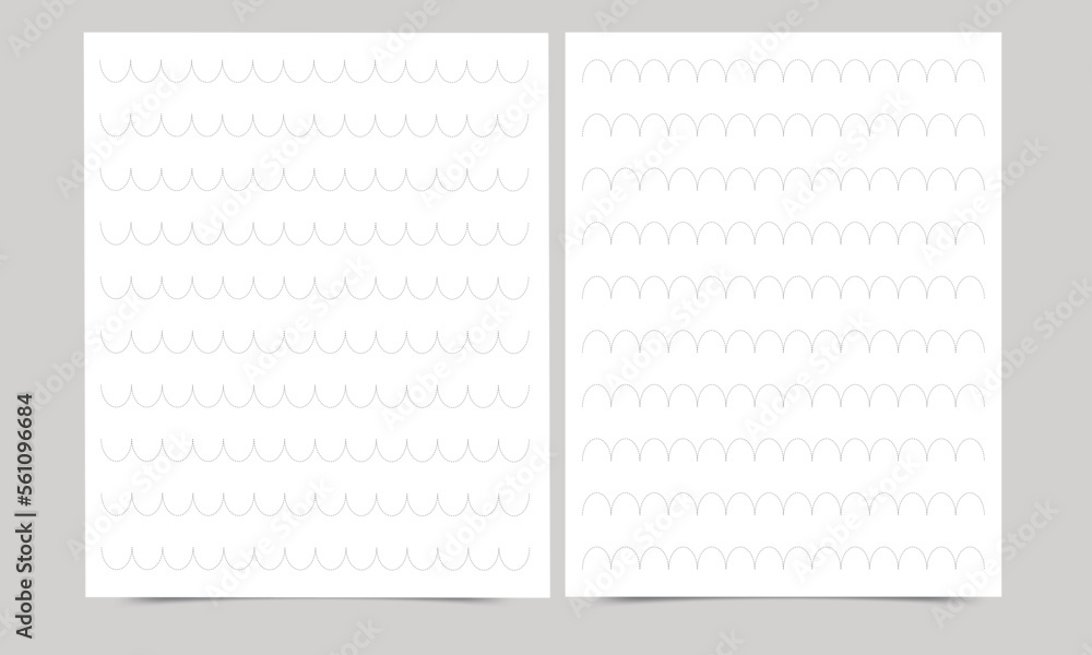 Pencil Control tracing worksheet. Writing Practices pages. Handwriting