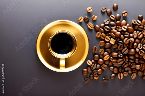 coffee and beans background
