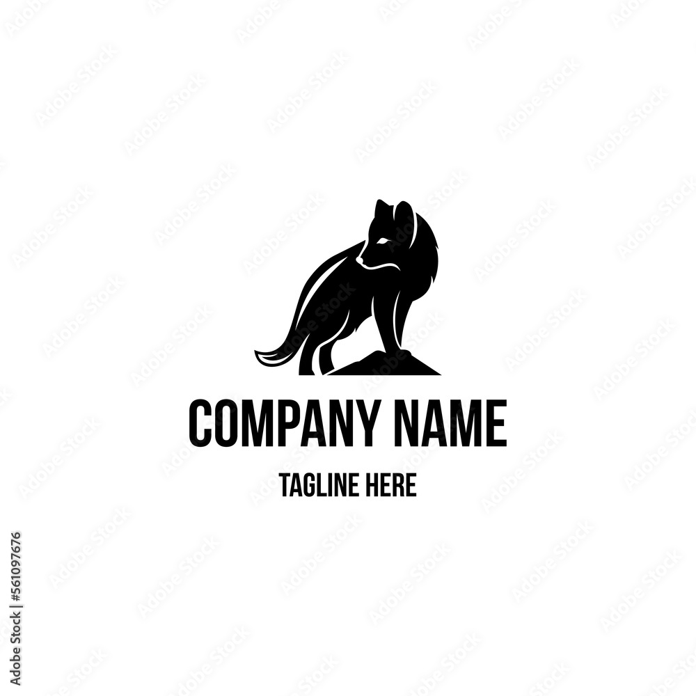 Arctic fox logo design icon. Arctic fox logo design inspiration. Animal logo design template. Fox symbol logotype. Arctic fox symbol silhouette. Arctic fox logo design icon. Arctic fox logo design inspiration. Animal logo design template. Fox symbol logotype. Arctic fox symbol silhouette.
