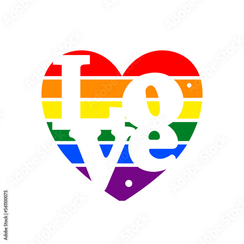Free Download  Heart, love - valentine's day, lgbt, lgbtq, lgbtq+ - vector illustration - GFXLoad