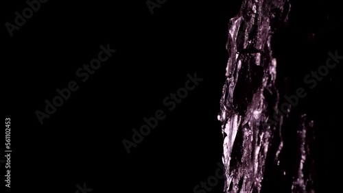 Rotating coal, space for text, video
