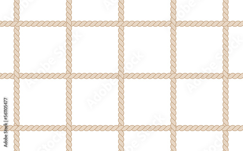 Background Pattern with Brown Rope Net Knot