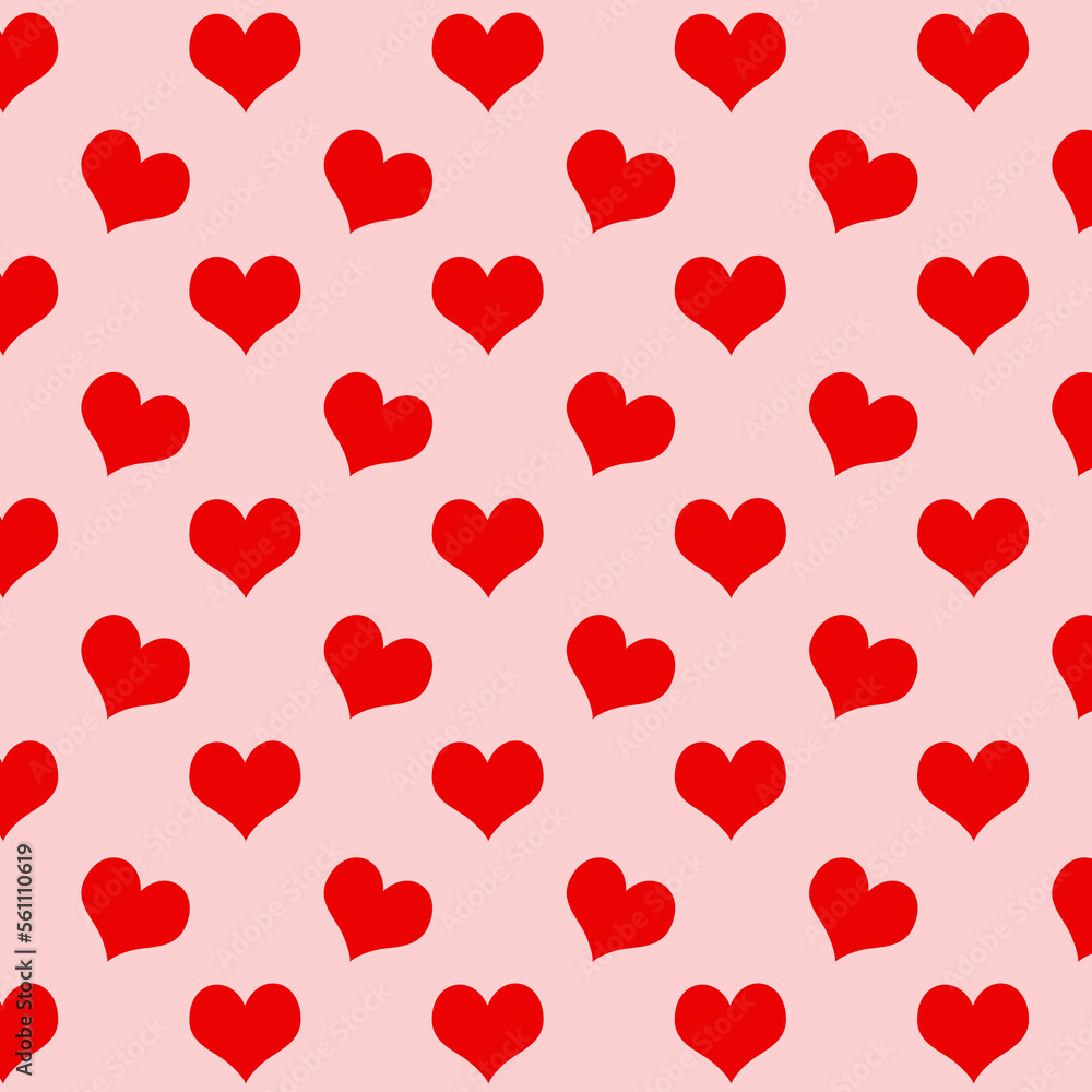 Valentine romanric Seamless Pattern. White Hearts on Pink Background.Hearts red seamless pattern on pink background Valentine romanric Seamless Pattern. White Hearts on Pink Background.Hearts red seamless pattern on pink background