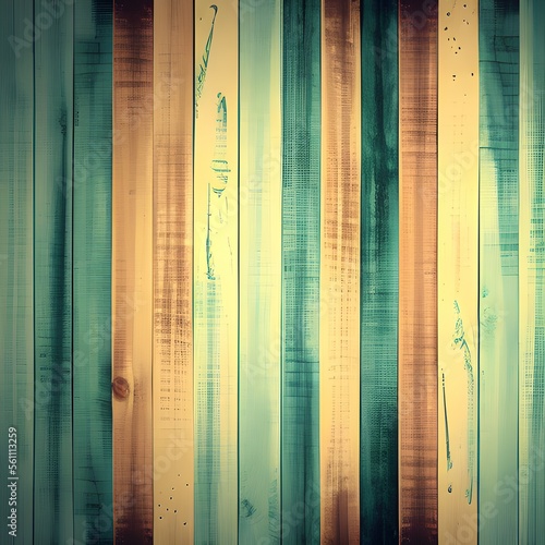 Wooden planks texture background - generative ai
