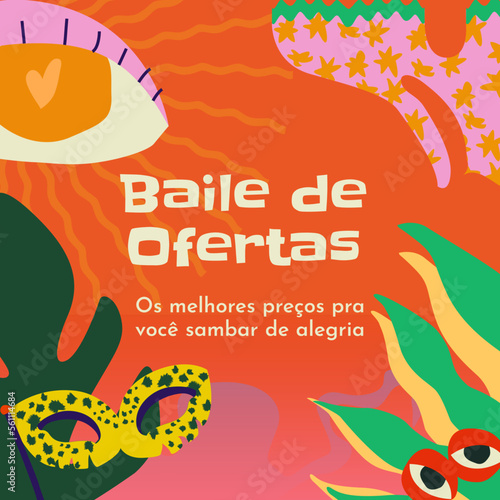 Cartão de carnaval com desconto 