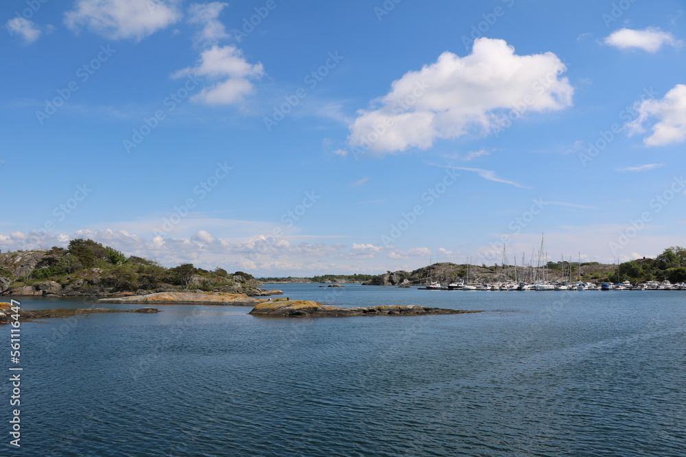 Landscape of Styrsö island in Gothenburg, Sweden