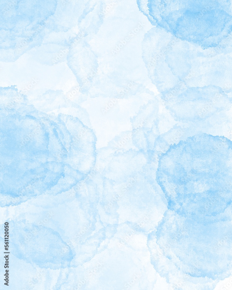 blue watercolor background in muted style