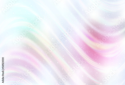 Light Pink, Yellow vector layout with cosmic stars.
