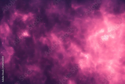 Space nebula in galaxy or universe as wallpaper background - generative ai 