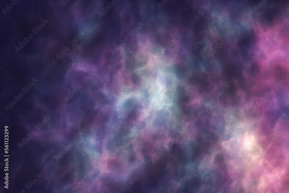 Galaxy with colorful nebula shiny stars and heavy space dust clouds - backround - deep space - generative ai Galaxy with colorful nebula shiny stars and heavy space dust clouds - backround - deep space - generative ai