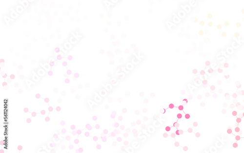 Light Pink  Yellow vector backdrop with artificial intelligence data.