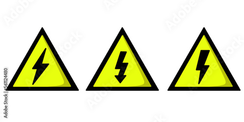 electrician icons set, vector illustration