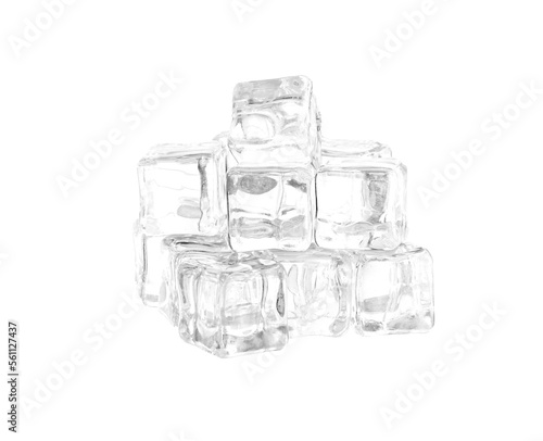 ice cubes on transparent png