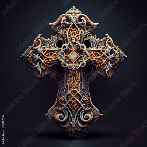 decorative cross, generative ai