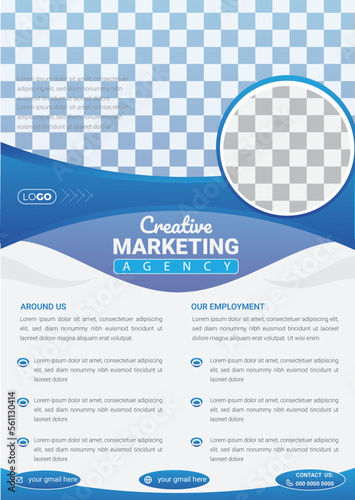 Creative Marketing Flyer Poster Template for Corporate Business and Marketing Agency