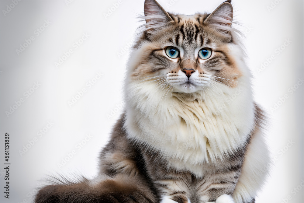 british cat isolated on white