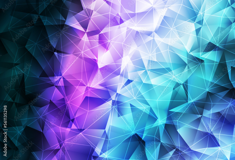 Dark Pink, Blue vector texture with triangular style. Dark Pink, Blue vector texture with triangular style.
