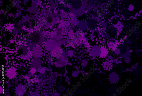 Dark Pink vector template with chaotic shapes.