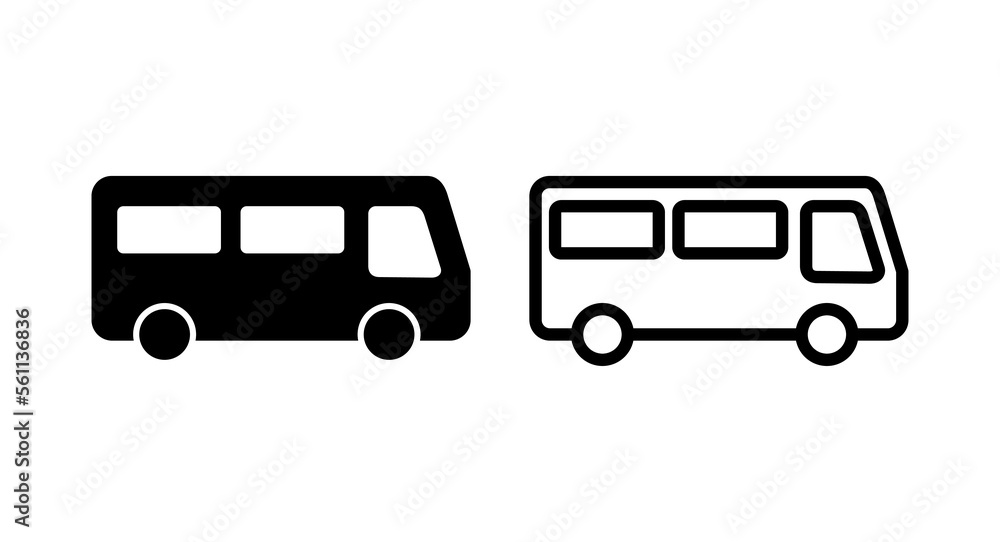 Bus icon vector illustration. bus sign and symbol. transport symbol Bus icon vector illustration. bus sign and symbol. transport symbol