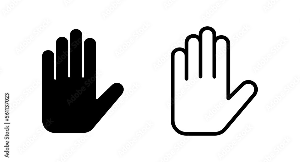 Hand icon vector illustration. hand sign and symbol. hand gesture Hand icon vector illustration. hand sign and symbol. hand gesture