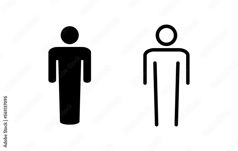 Man icon vector illustration. male sign and symbol. human symbol Man icon vector illustration. male sign and symbol. human symbol