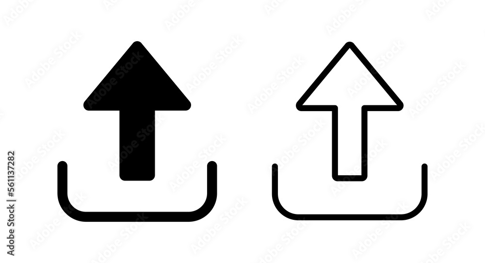 Upload icon vector illustration. load data sign and symbol Upload icon vector illustration. load data sign and symbol