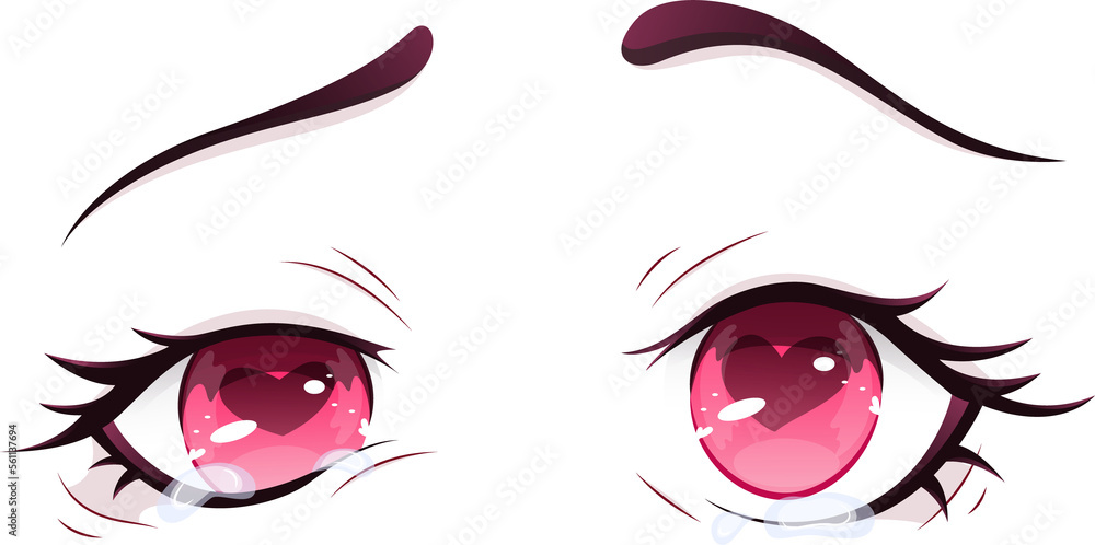 anime eyes closeup 11484430 Vector Art at Vecteezy