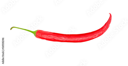 Red chilli,  peppers isolated on a transparent background