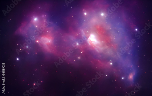Gas Nebula - Stars - Sun - Pillars of Creation - Deep Space -  Astrophotograph - Galaxys - Deep Field -  Astronomy - Cosmology -  generative ai- Milky Way Galaxy - Universe - Cosmos - Science Fiction 