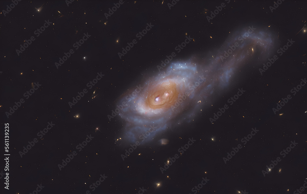 Naklejka premium Gas Nebula - Stars - Sun - Pillars of Creation - Deep Space - Astrophotograph - Galaxys - Deep Field - Astronomy - Cosmology - generative ai- Milky Way Galaxy - Universe - Cosmos - Science Fiction