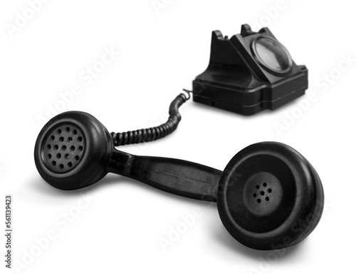 Answering an old fashioned telephone handset