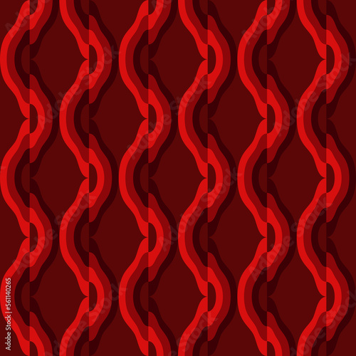 Abstract attractive ornament for decorating any surfaces or things. Seamless pattern.