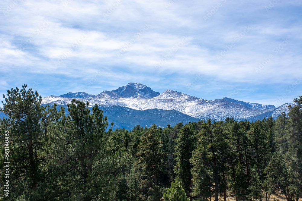Snowy Peaks in the Rocky Mountains