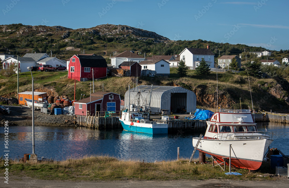 Fishing harbour and boats in Twillingate