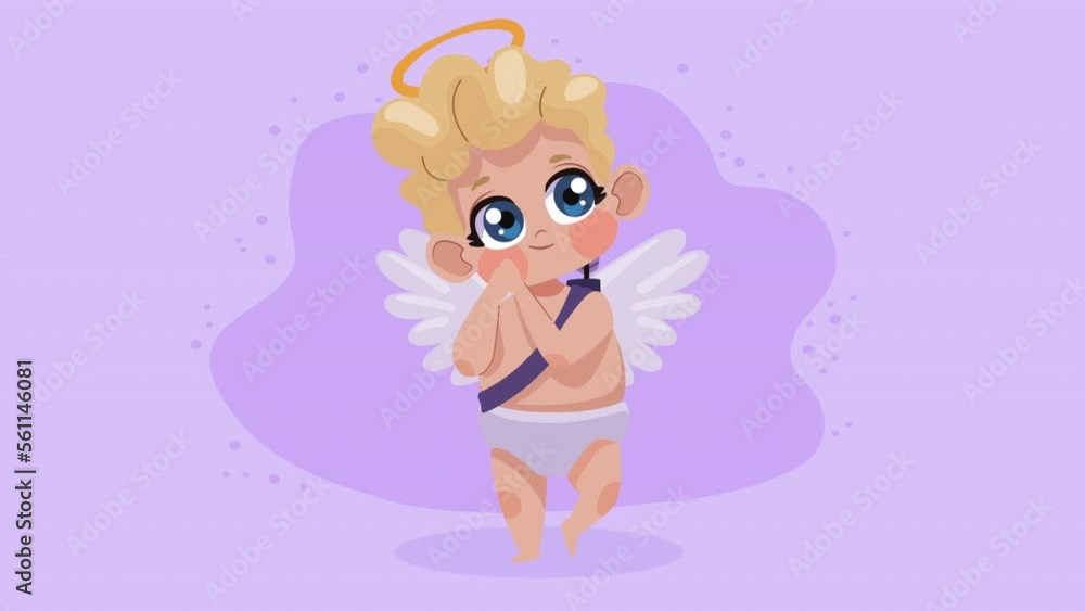 blond cupid angel character animation blond cupid angel character animation