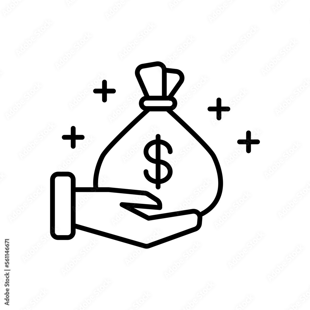 Earn money icon Earn money icon