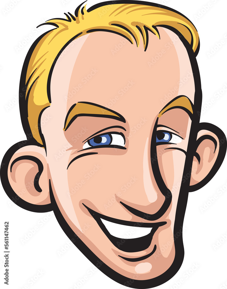 cartoon smiling blue eyed young man face - PNG image with transparent background cartoon smiling blue eyed young man face - PNG image with transparent background